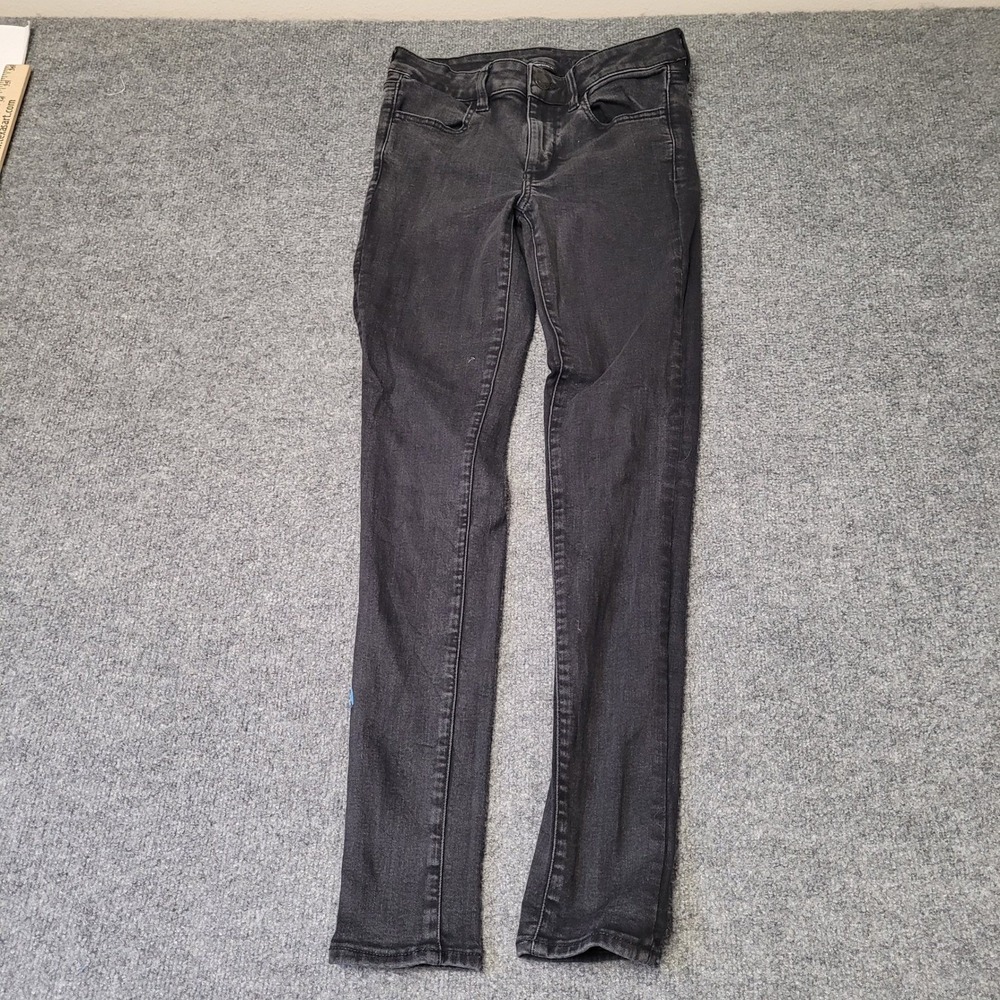 American Eagle Jeans Womens Size 29 Black Ne(x)t Level Stretch Skinny Denim Pant